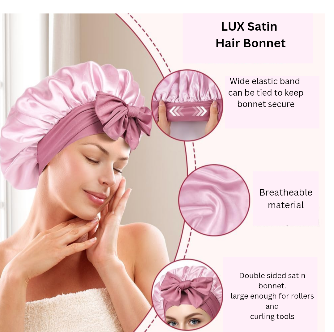 Lux Double Satin Hair Bonnet