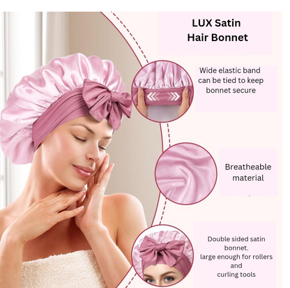 Lux Double Satin Hair Bonnet
