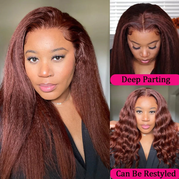 Yaki Straight Transparent Lace Wig