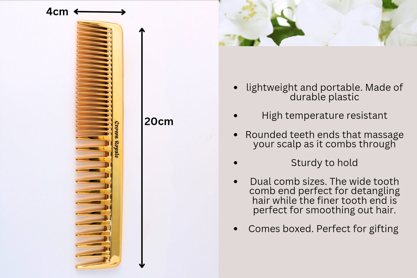 Twin Gold Hair combs