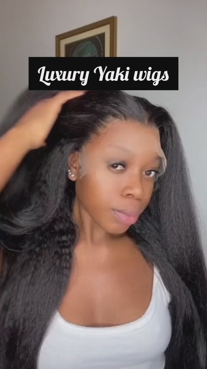 Yaki Straight Transparent Lace Wig