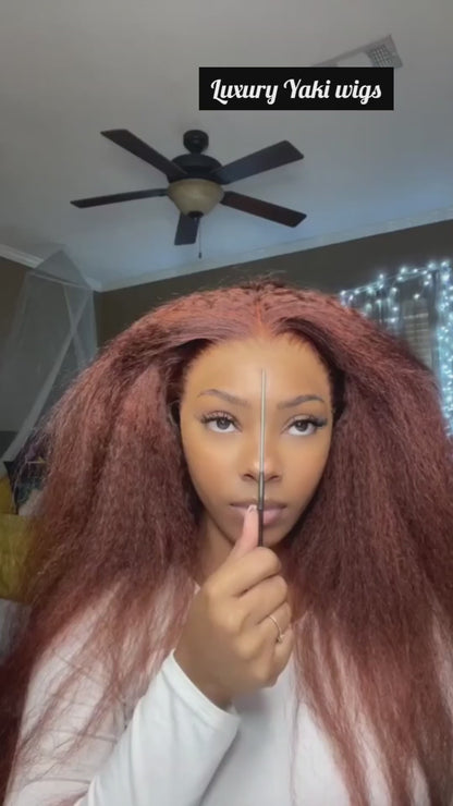 Yaki Straight Transparent Lace Wig